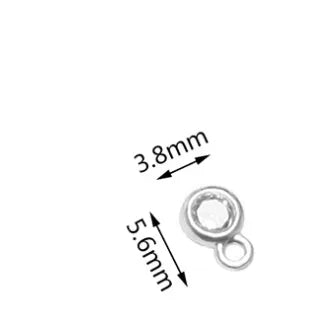 1 Piece 5.6*3.8mm 7.4*3.8mm 925 Sterling Silver Zircon Geometric Pendant