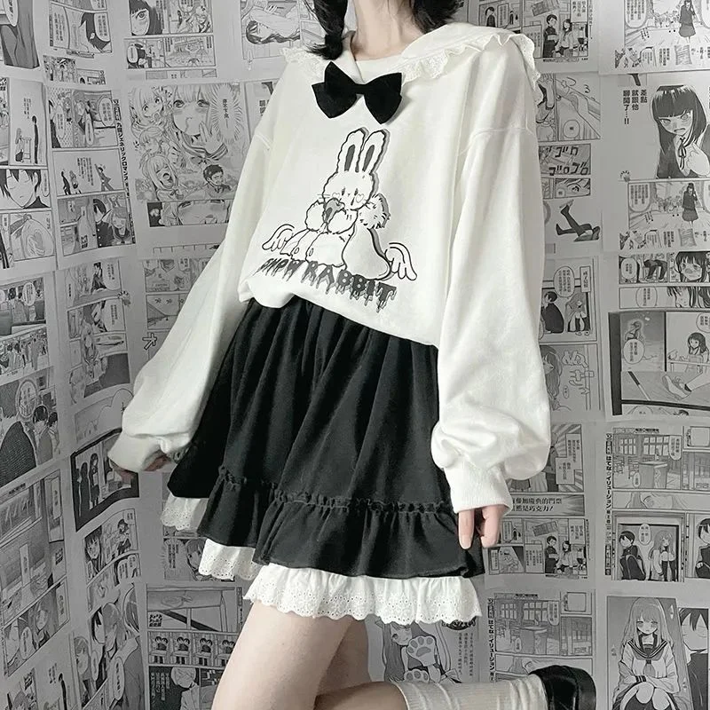 Kawaii Lolita Lace Ruffle Patchwork High Waist Short Skirt PE166