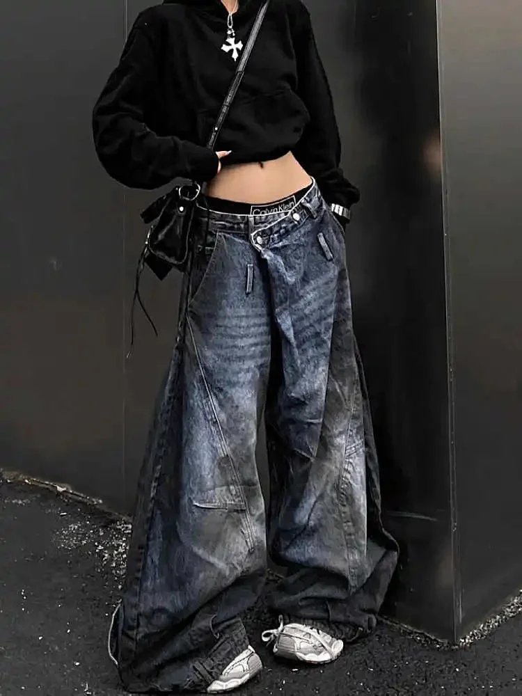 Vintage Gothic High Waist Baggy Pant