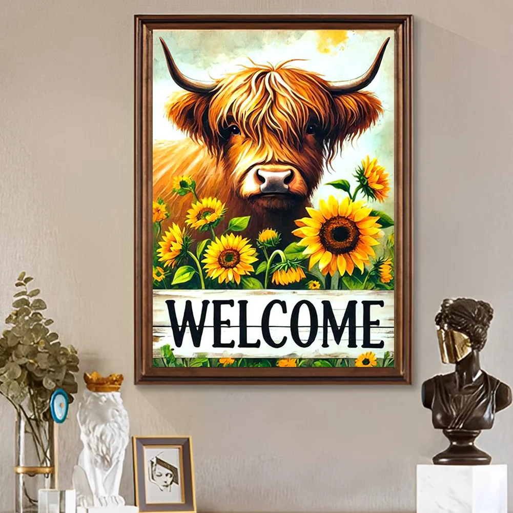 Diamond Painting - Full Round Drill - Sunflower Yak(Canvas|30*40cm)
