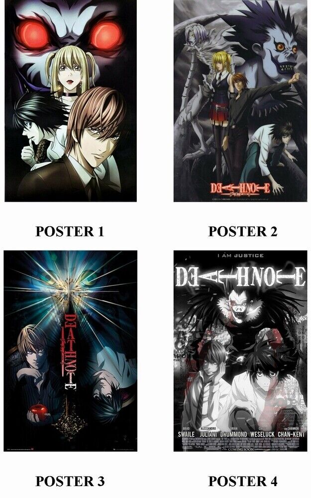 DEATHNOTE - ANIME - 4 Photo Poster painting POSTERS - PRINTS - INSERTS PERFECT FOR FRAMING !