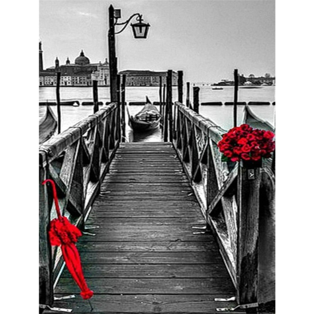 

Seaside Plank Road - Round Drill Diamond Painting - 30*40CM, 501 Original
