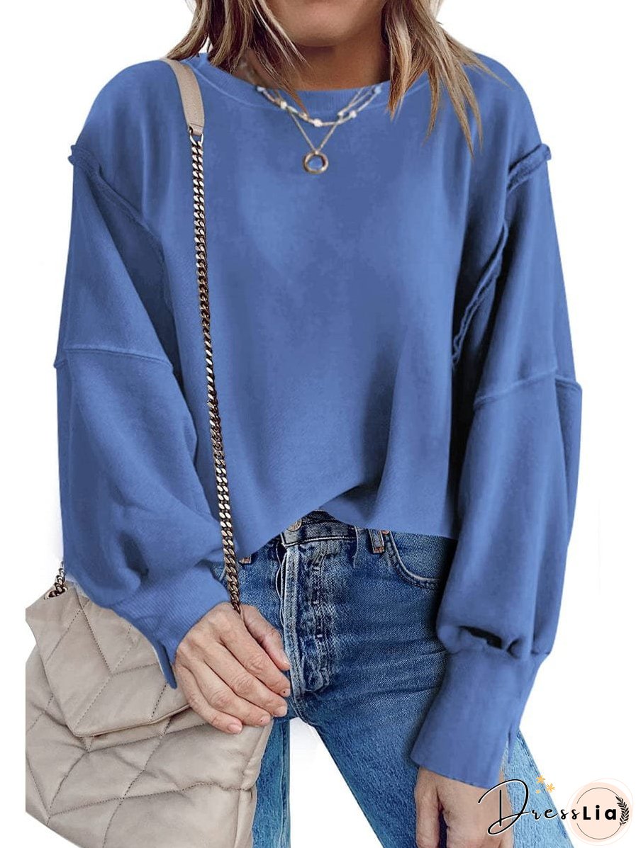 Stylish Crew Neck Pullover Sweater