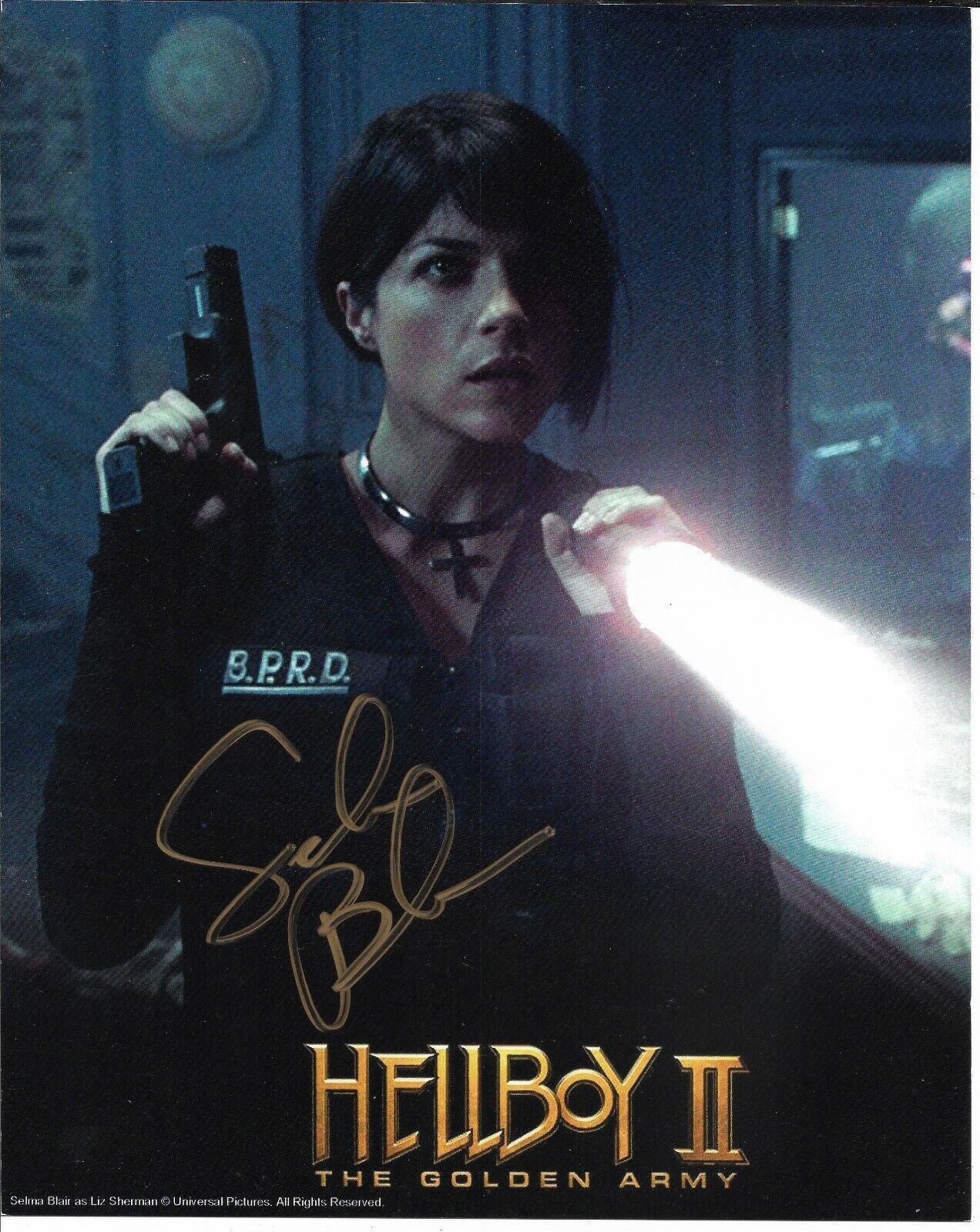 Selma Blair autographed 8x10 Photo Poster painting COA Hellboy 2 'Liz Sherman'