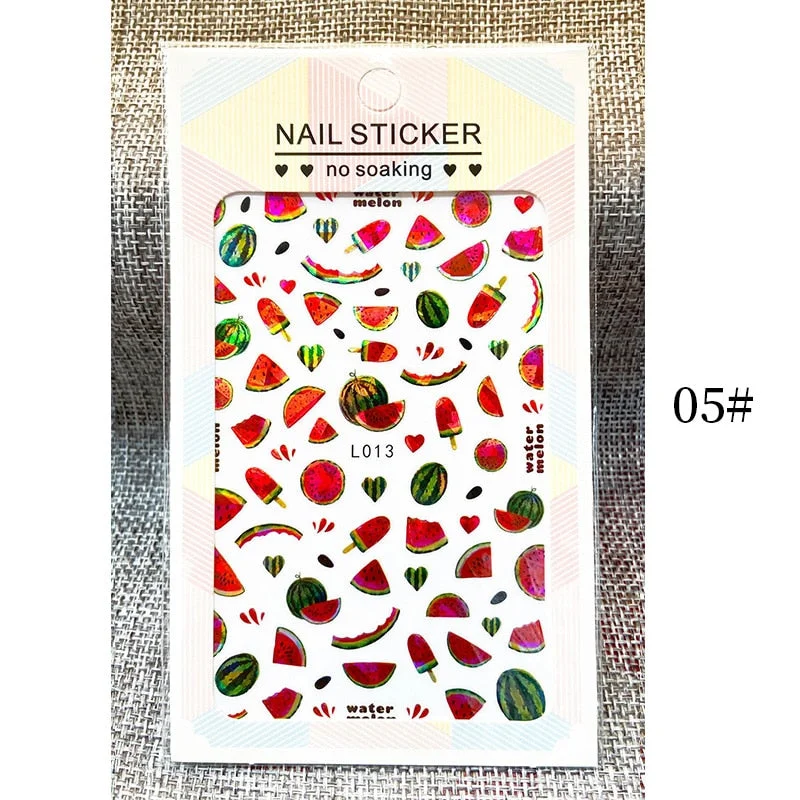 1 Sheet New Roman English Alphabet Number 3D Nail Stickers Christmas Animals iridescent Gold Silver Word Small Letters Nail