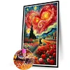 (40*60cm)Flowers Sea - Full Round Drill Diamond Painting