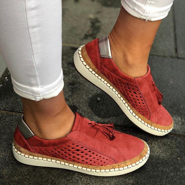 Mature Women Plus Size Couple Canvas Shoes 