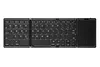 Tri-fold Wireless Bluetooth Keyboard with Touchpad Portable Thin Bluetooth Keyboard Rechargeable, Foldable, Suitable for Travel, Compatible with Laptops, Tablets, Smartphones and Windows iOS Android Systems