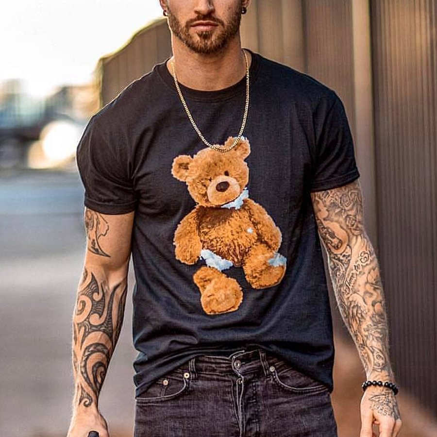 small teddy bear with shirt