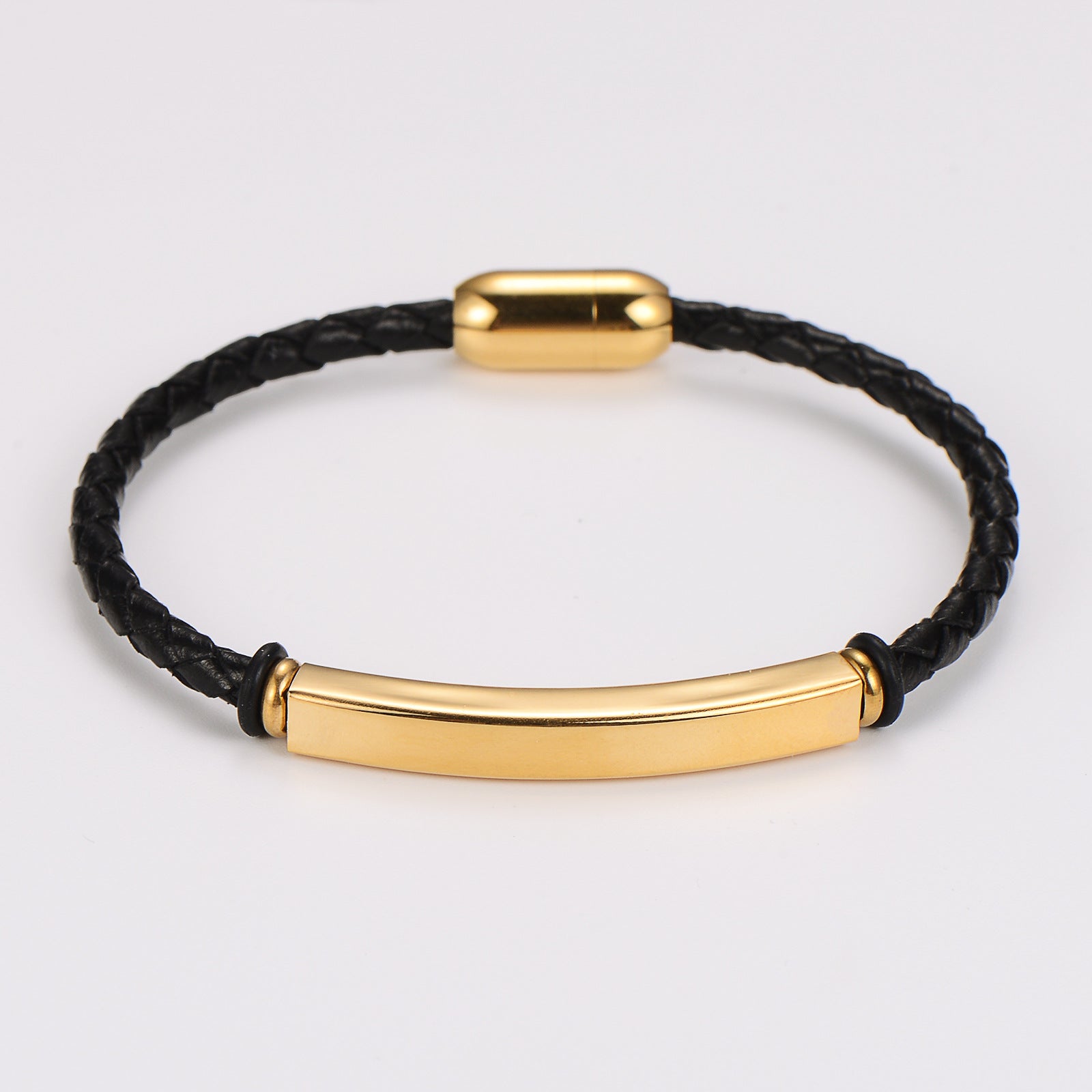 Men Minimalist Geometric Leather Bangles