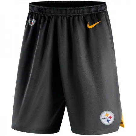 Men's Pittsburgh Steelers  Black Knit Performance Shorts