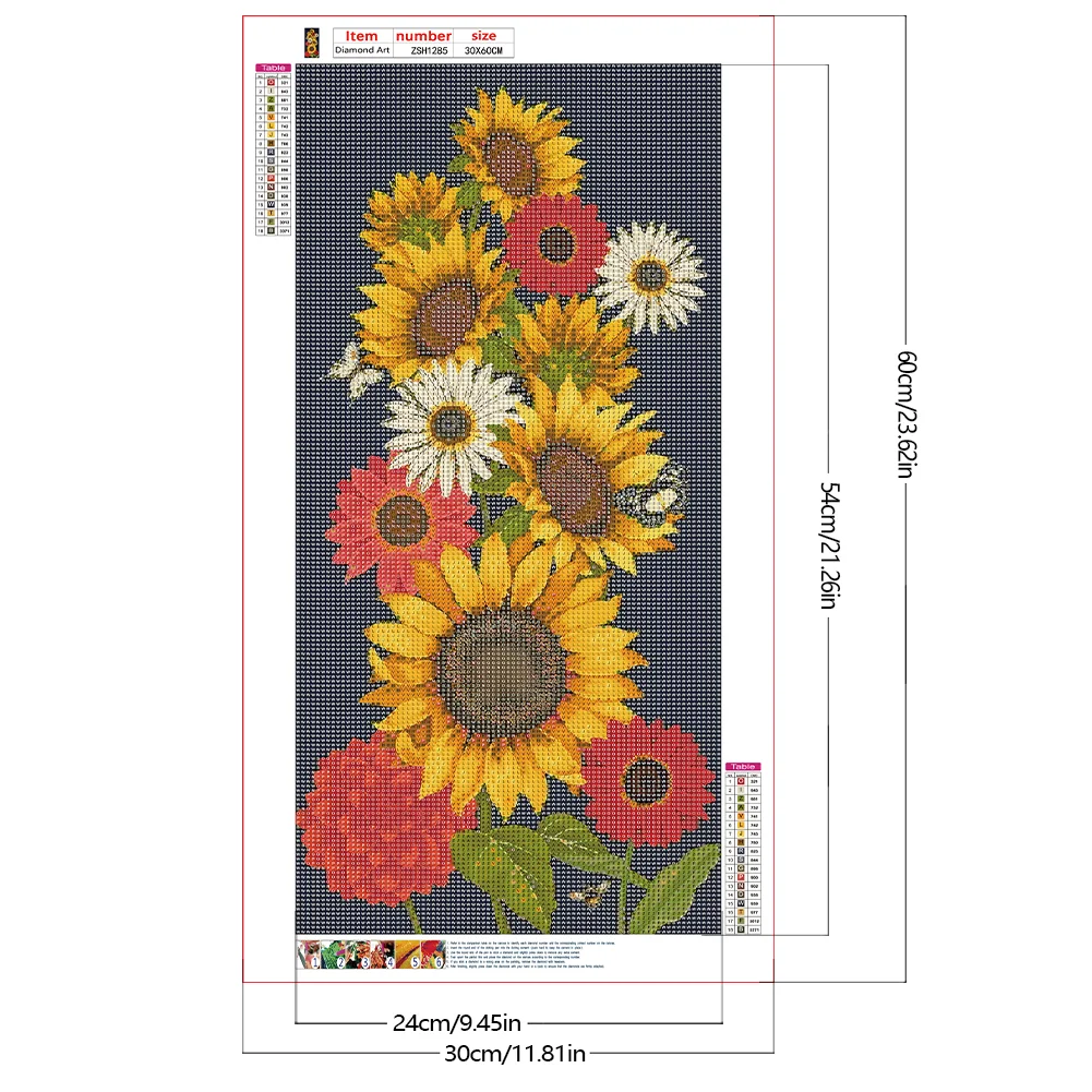 Diamond Painting - Full Round Drill - Sunflower(Canvas|30*60cm)