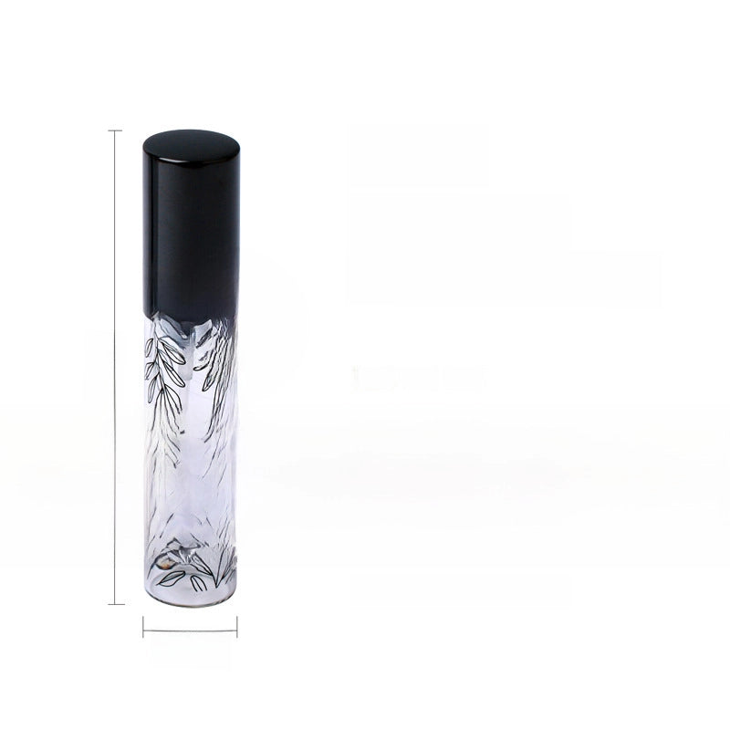 10ml Printed Leaf Spray Bottle Printed Glass Perfume Bottle With Logo Sub-bottling Portable Small Sample Bottle