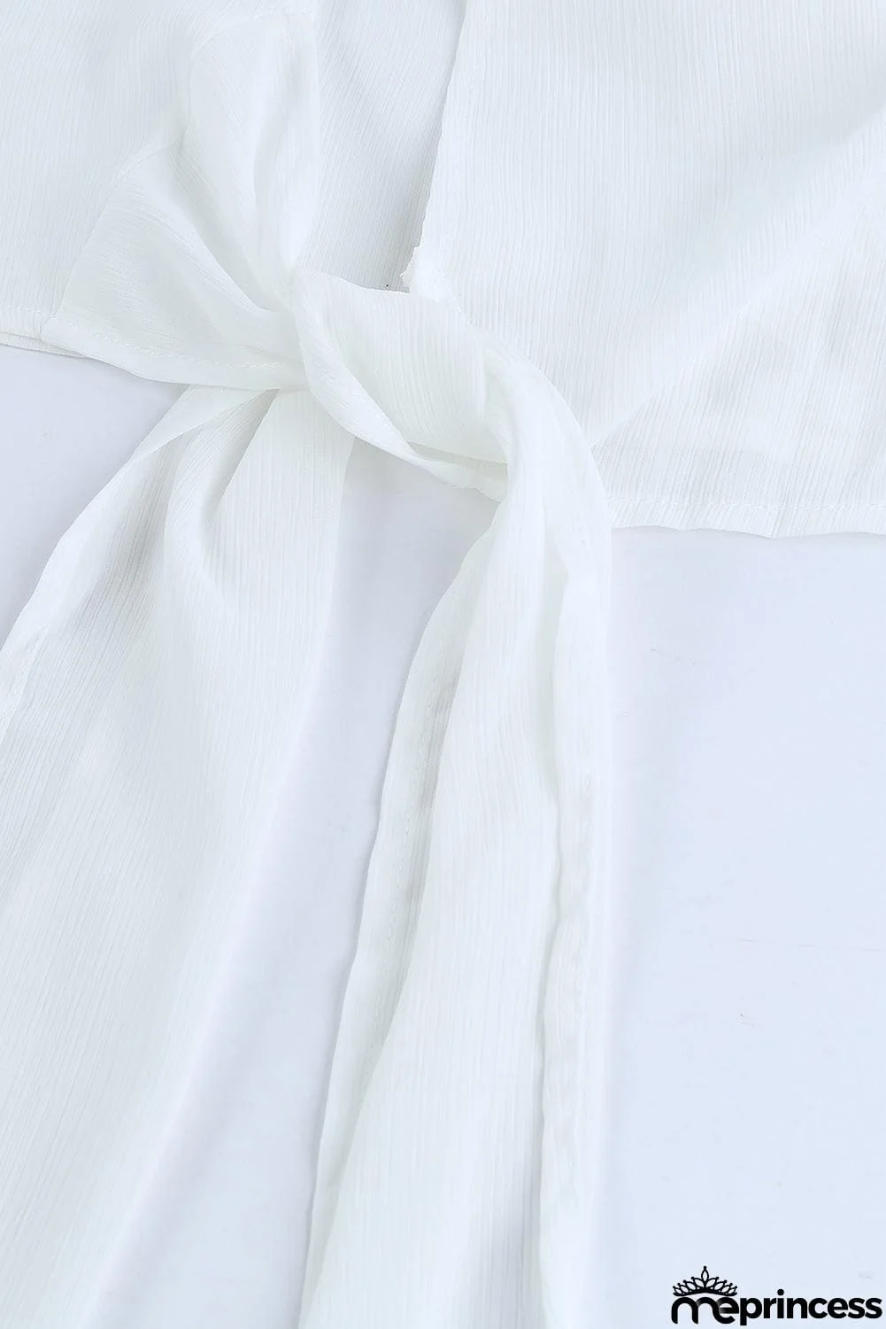 Plus Size Tie Front Crop Top