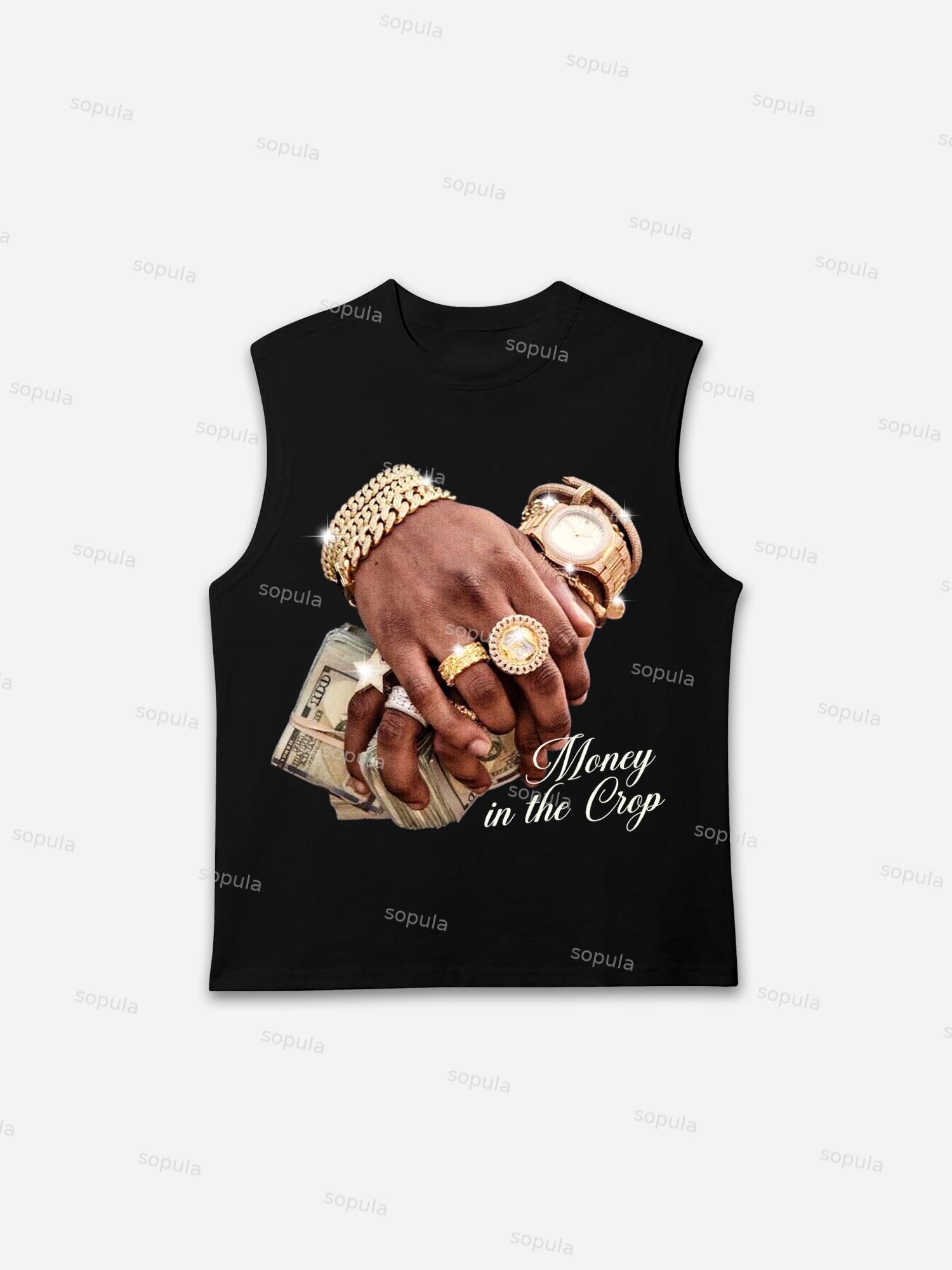 Money In The Bank Jewelry Graphic Vest