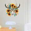 Kuh-Sonnenblume 2D-Flach-DIYACRYL-Diamant-Malset Fensteraufh&auml;ngung Wohnkultur