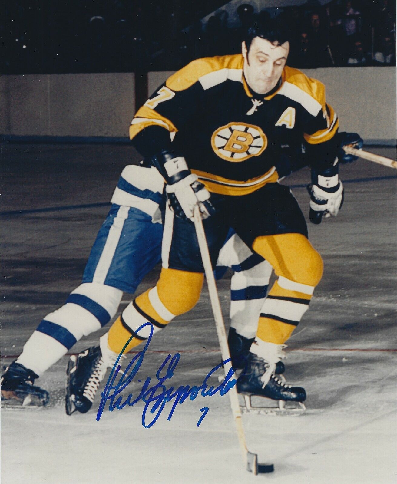 Autographed Phil Esposito Boston Bruins 8x10 Photo Poster painting - COA