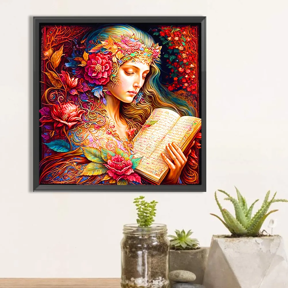 Full Round Diamond Painting 40*40cm - The Girl Who Sang For This