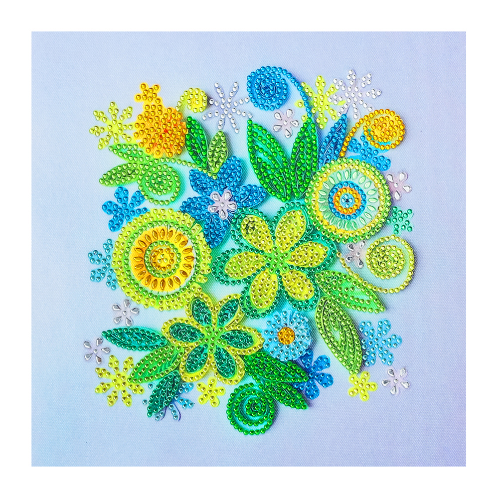 

Quilling Paper Flower - Crystal Special Shaped Diamond Painting - 30*30CM, 501 Original