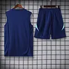 2025/2026 Flamengo Pre-Match Dark Blue Training Vest+Shorts Football1:1 Thai Quality