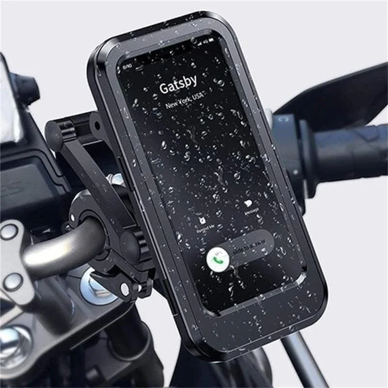 Waterproof mobile phone navigation holder for motorcycle/bicycle riding