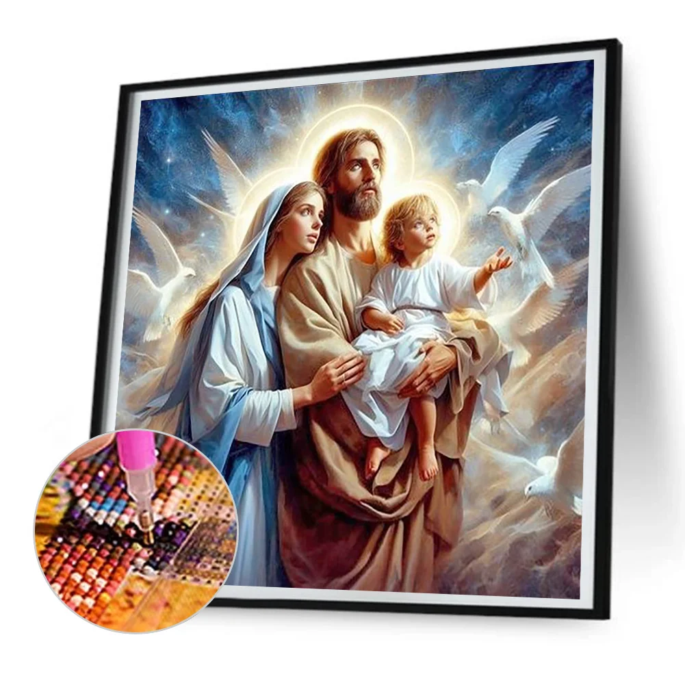 Diamond Painting - Full Round Drill - The Jesus Family(Canvas|30*30cm)