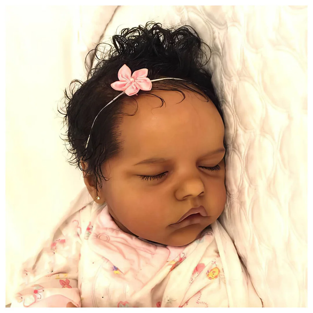 12'' Sleeping Dreams Reborn Afrcian American Black Girl Truly Silicone Baby Doll Elizabeth -Creativegiftss® - [product_tag] RSAJ-Creativegiftss®