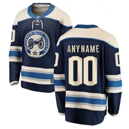 Men's Columbus Blue Jackets Customized Blue Alternate  Stitched Jersey