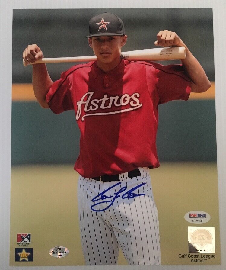 Carlos Correa Signed Autographed 8x10 Photo Poster painting Houston Astros PSA/DNA COA 1