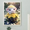 Diamond Painting -DIY Round Drill Basket Pig