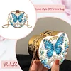 Schmetterling DIY Diamond Painting Umhängetasche für Münzen Lippenstift Kopfhörer Geschenke