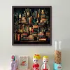 Pile Of Magic Books-11CT/14CT Stamped/Counted Cross Stitch 50*50cm/19.69*19.69in tapestrymarket