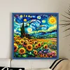 Starry Sky Sunflower - 18CT Counted Cross Stitch - 50*50cm - Flower