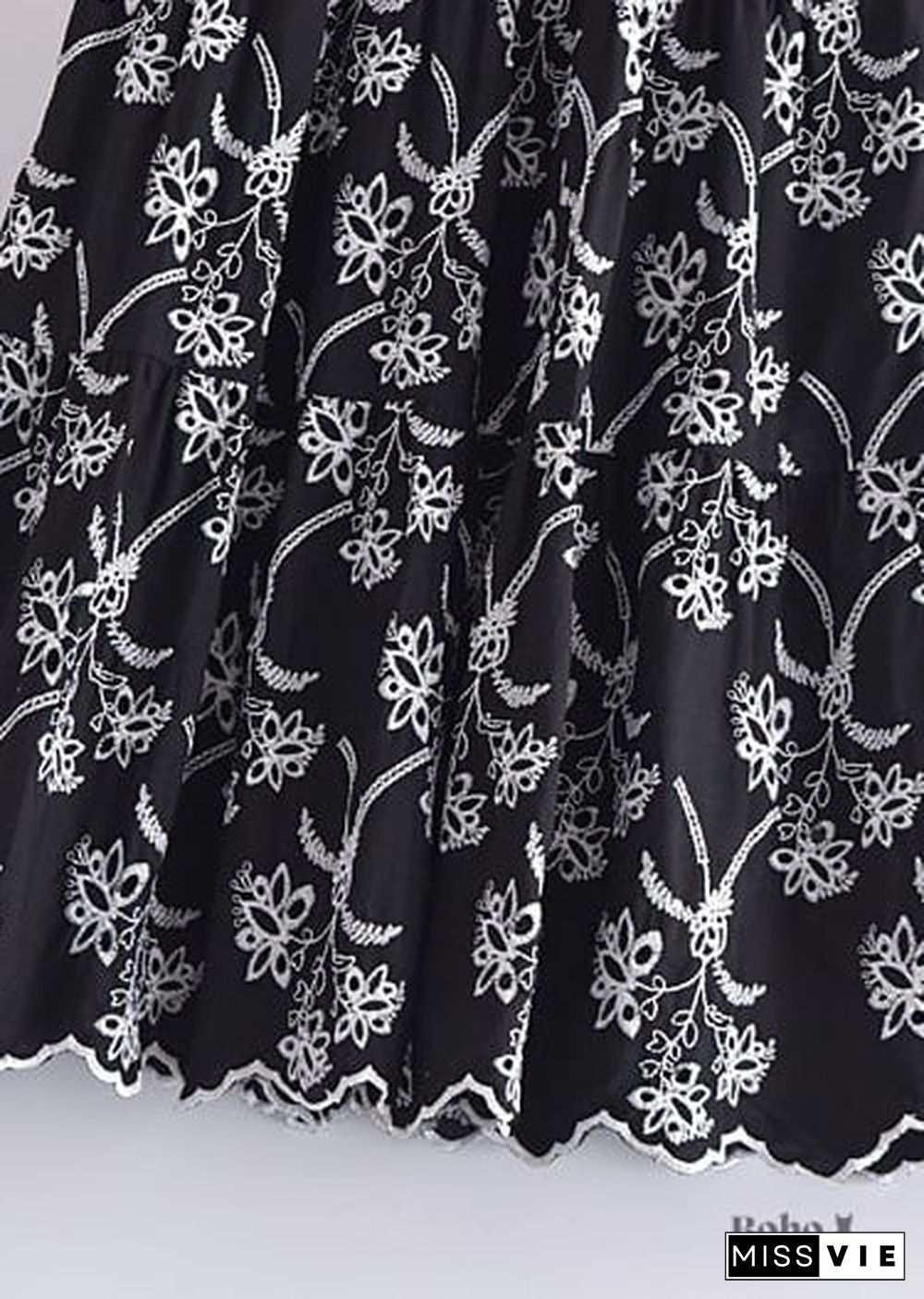 Boho Skirts in Mariana in Lace White, Purple and Black For Women