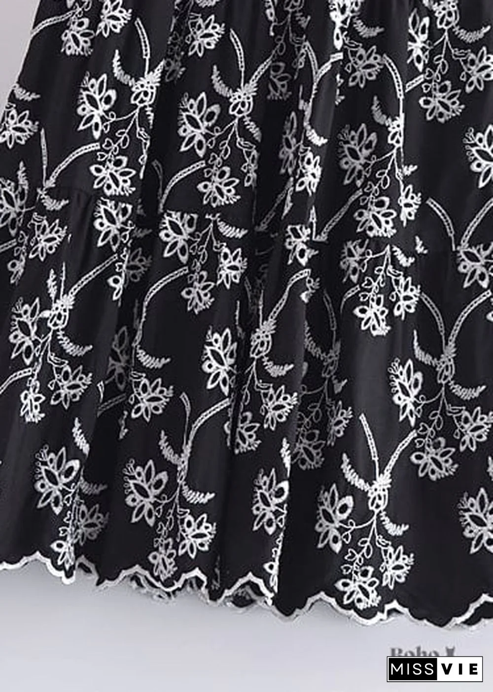 Boho Skirts in Mariana in Lace White, Purple and Black For Women