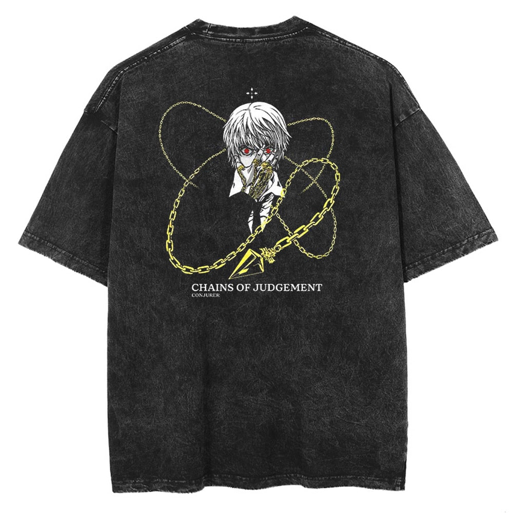 "Kurapika" 2-Sided Vintage Oversized T Shirt