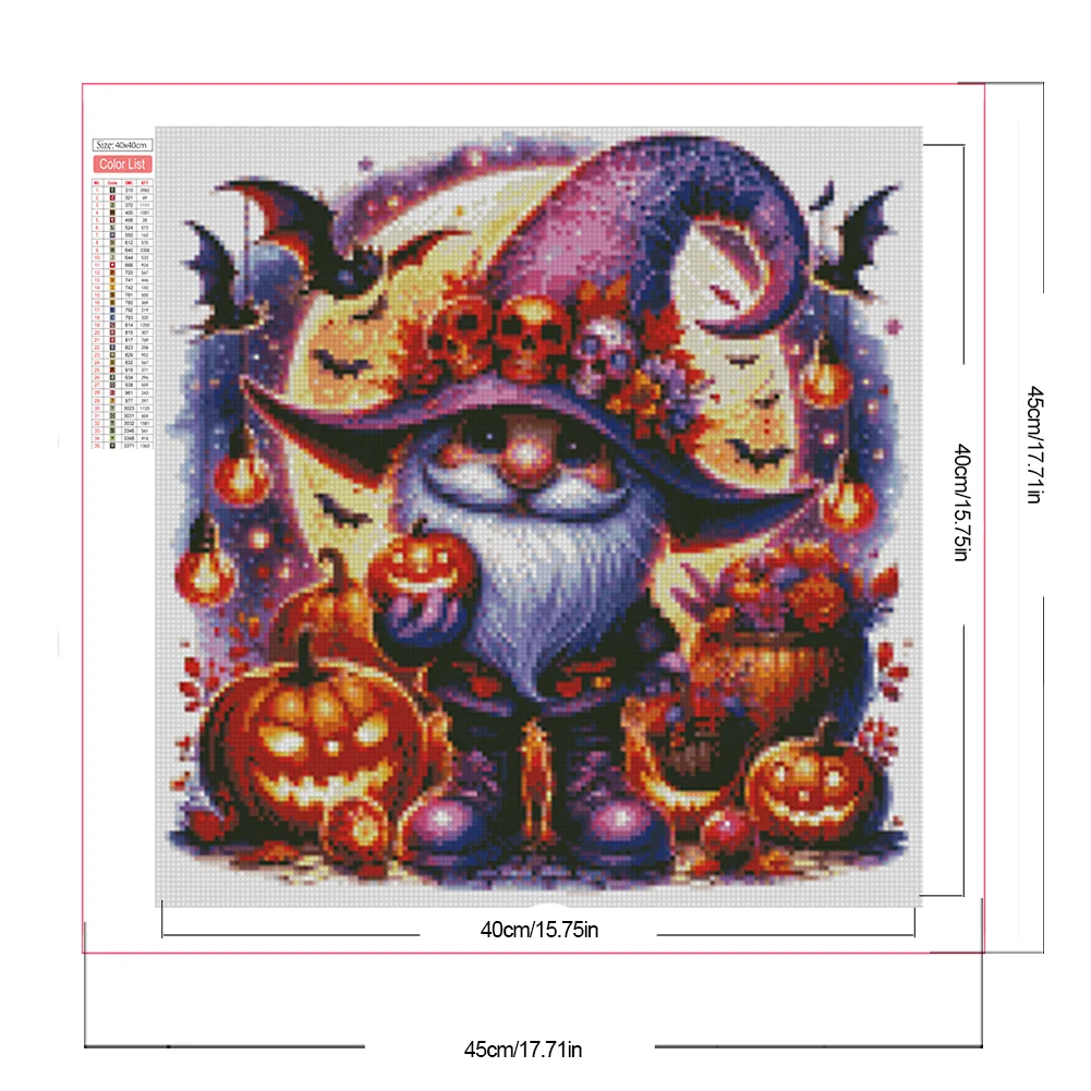 Partial AB Diamond Painting - Full Round Drill - Halloween Goblin(Canvas|45*45cm)