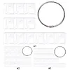 12/24/30Pcs Acrylic DIY Cross Stitch Thread Organizer Transparent for Art Crafts