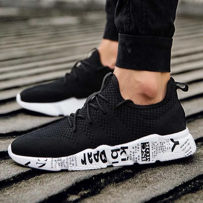 Men Walking Shoes Lightweight Breathable Sneakers 2021 Summer Men Casual Shoes Large-sized Flats Slip-on Sneakers Men Shoes