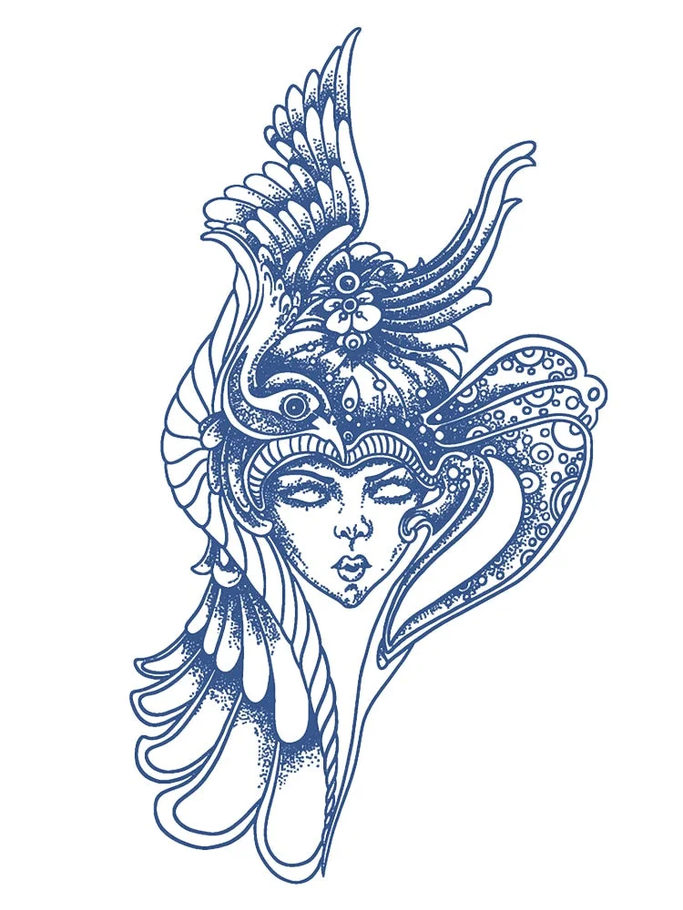 KT101-150 Semi-permanent herbal juice tattoo sticker flower arm clavicle non-reflective simulation tattoo large picture flower