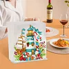 Acrylic Christmas Lighthouse Double Sided Diamond Painting Paper Towel Napkin Holder