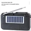 Mini Portable FM Radio BT Wireless Speakers Solar Charging FM Radio Receiver