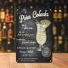 Alcool - Panneaux en &eacute;tain m&eacute;tallique(20*30cm/30*40cm)