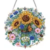 Sunflower Jar Sign DIY Diamond Painting Pendant Single Side Rhinestone