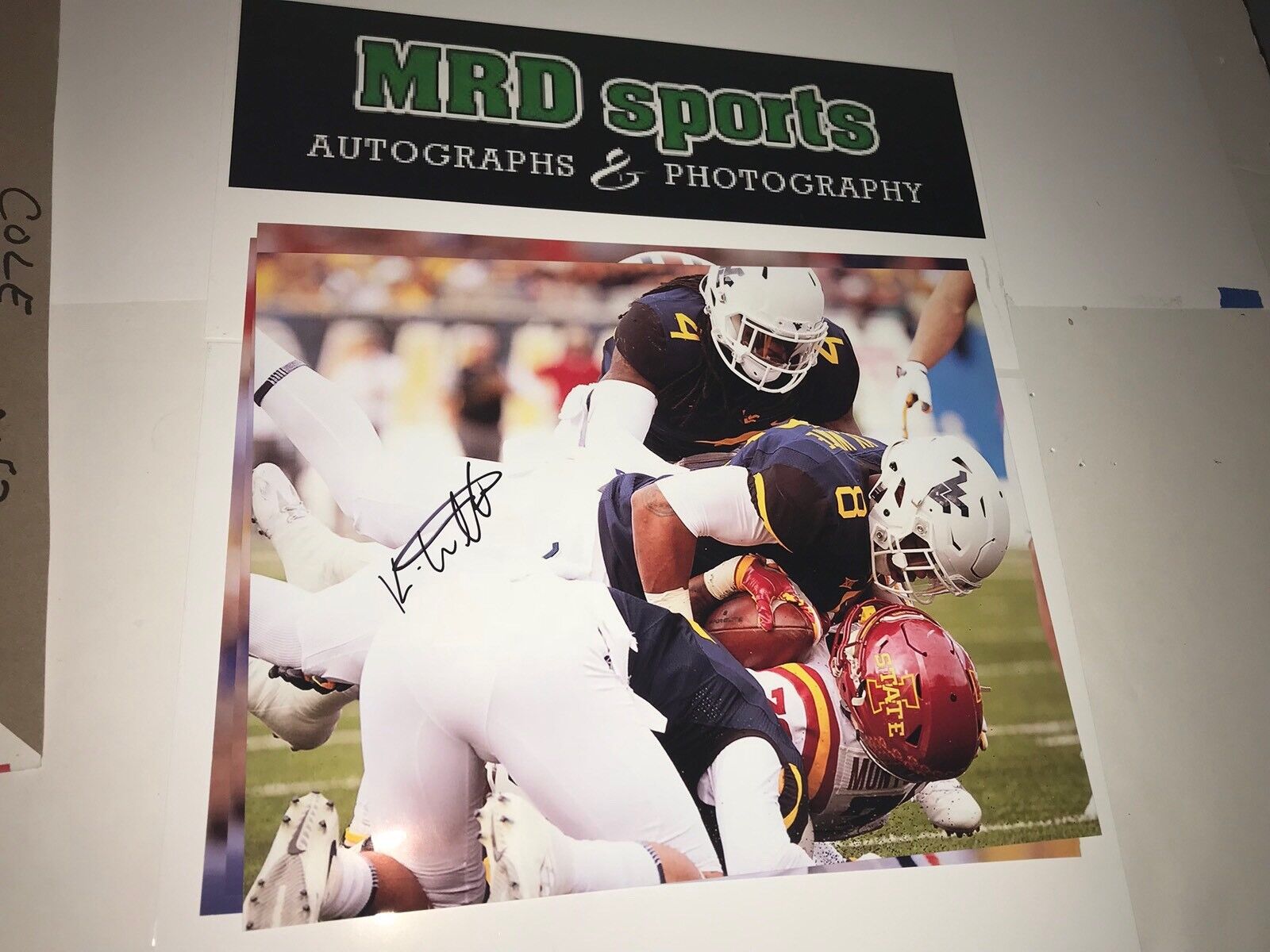 Kyzir White West Virginia hand signed autographed 8x10 football Photo Poster painting