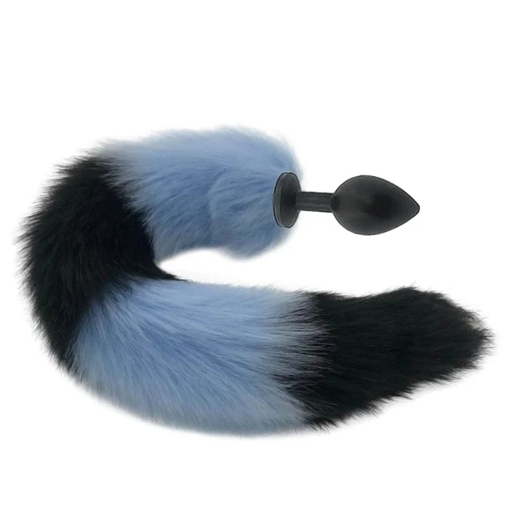 Blue Wolf Tail Butt Plug 3 Types