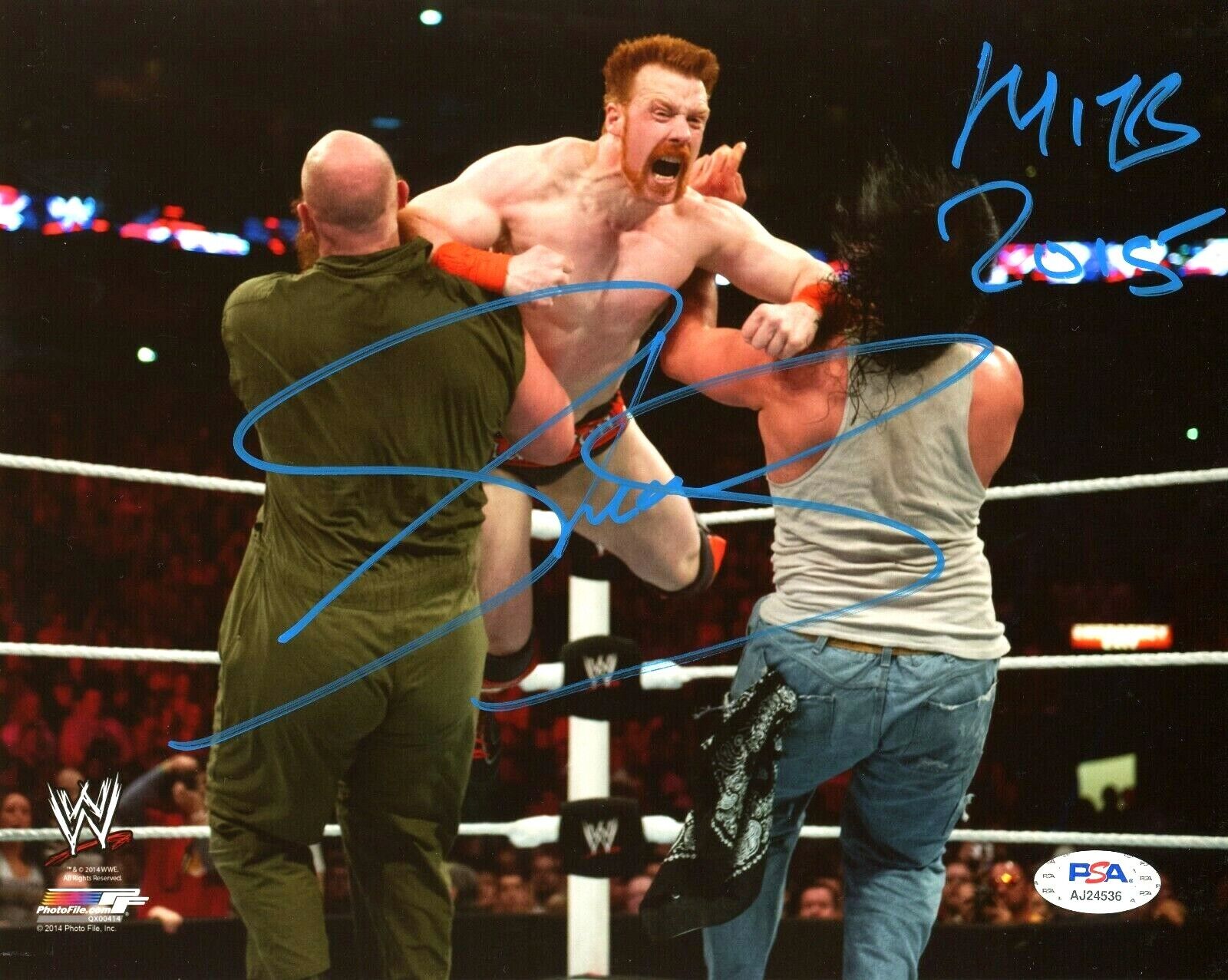 WWE SHEAMUS HAND SIGNED AUTOGRAPHED 8X10 Photo Poster painting WITH PROOF AND PSA DNA COA 15