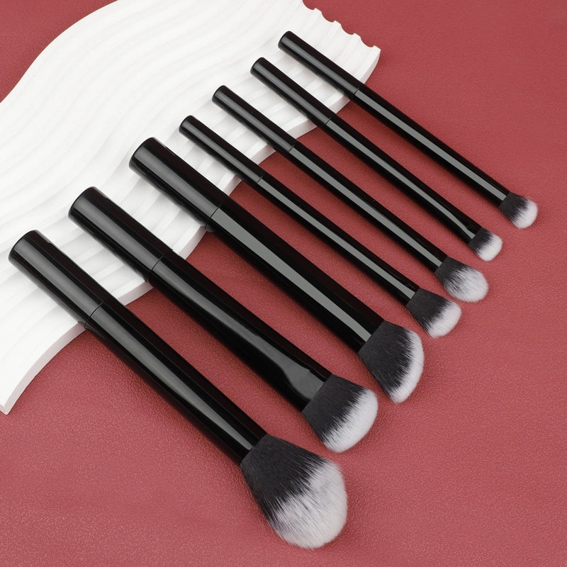 New 7 Transparent Rod Makeup Brushes Brush Suit Eye Shadow Brush Powder Brush Cangzhou Makeup Brushes Exclusive