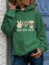 Peace Love Coffee Hooded Sweatshirt