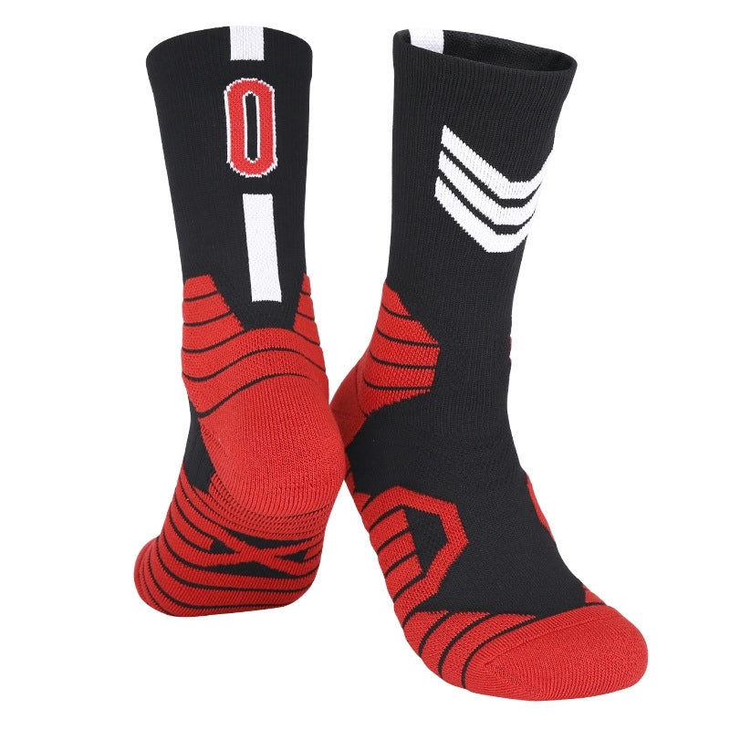 Curry Professional Basketball Socks Men’s High-top Breathable Combat Socks Training Mid-calf Socks Non-slip Sports Socks Men’s